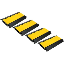 Pronomic Protector 3-90L Kabelbrücke 3-Kammer mit Steckverbindung 4x Set