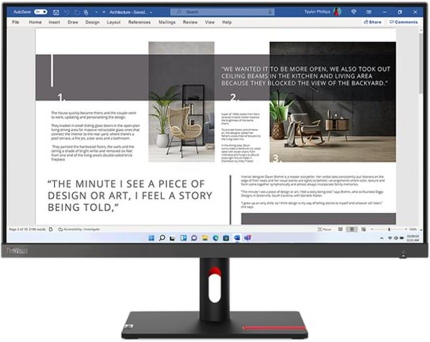 Monitor lenovo thinkvision s27i - 30 27 pulgadas fhd 100hz