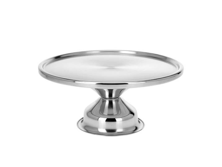 Kuchenplatte Edelstahl 33 cm silber