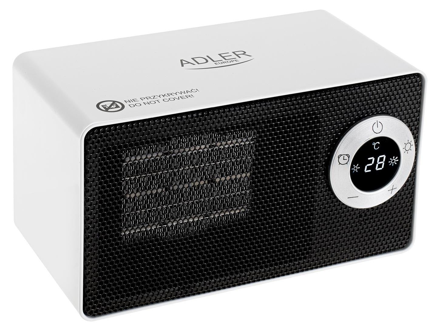 Adler AD 7746 Elektrische keramische verwarming met ventilator en timer voor binnenshuis
