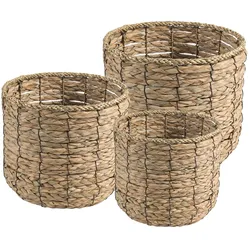 SEEGRASKÖRBE CEBU 3er Set natur