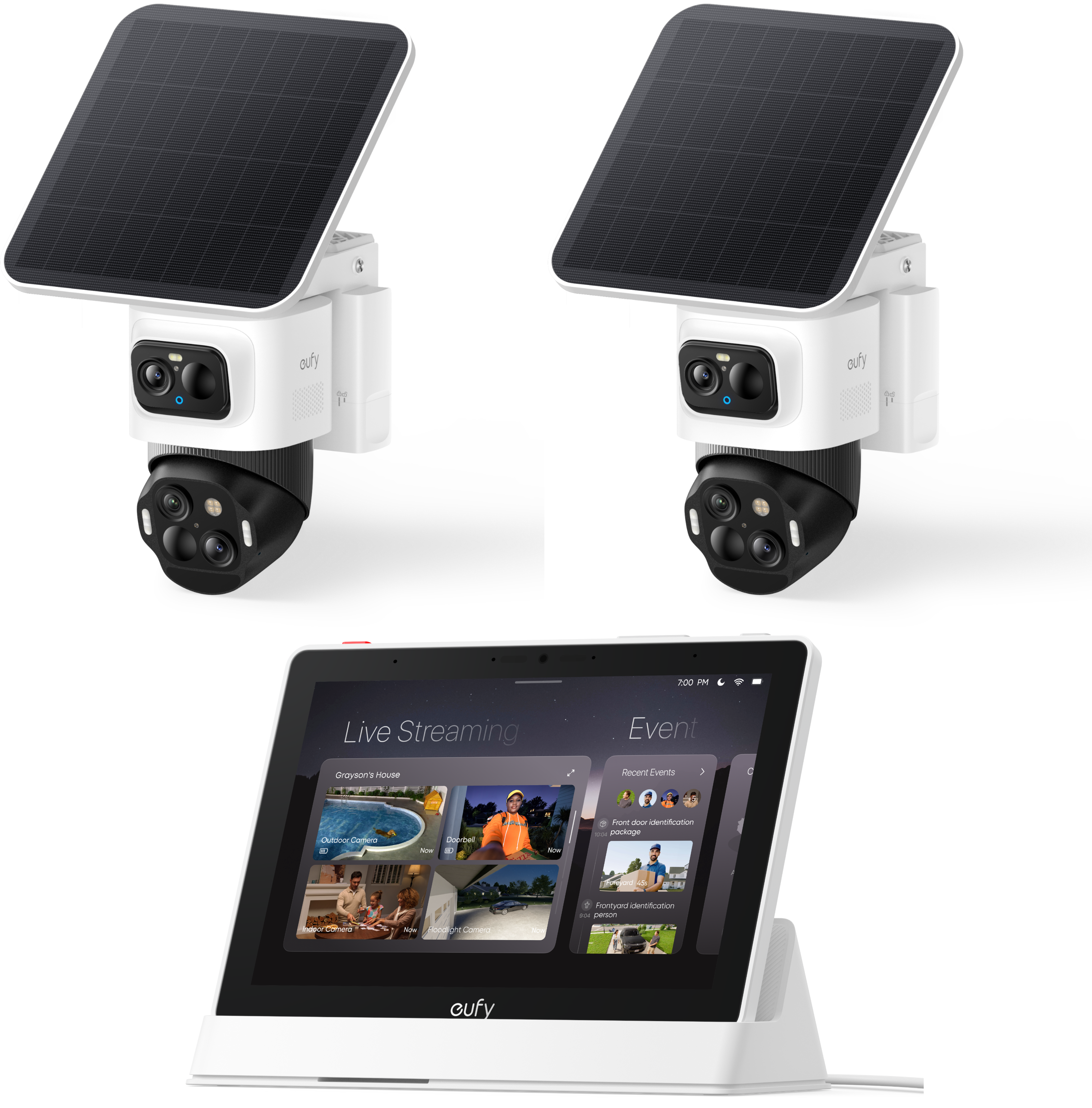 eufyCam S4  (2er-Pack) mit Smart Display E10