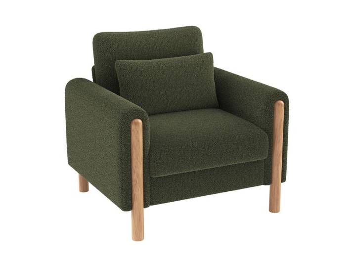 Fauteuil - 87x83x88.5 cm - Vert - Teddy - Design contemporain