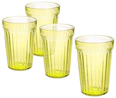 STP Goods Pastel Collection Faceted Drinking Glasses Set of 4 - 8.3 fl oz
