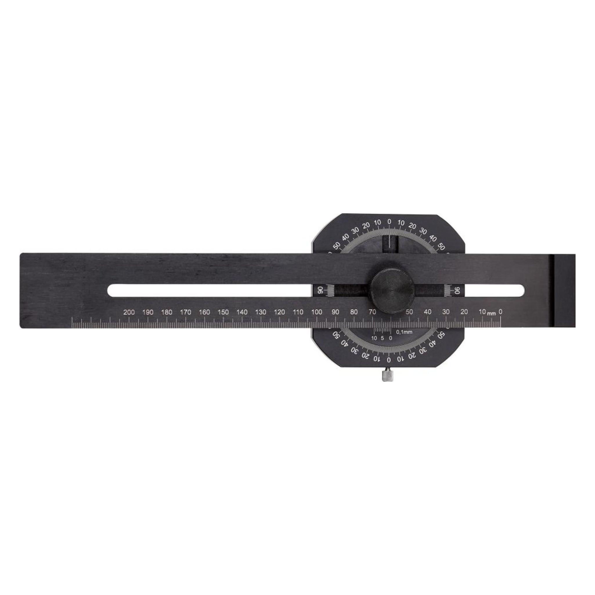 Magni FORTIS Präzisions Streichmass mit Gradm. 250mm (4317784731058)