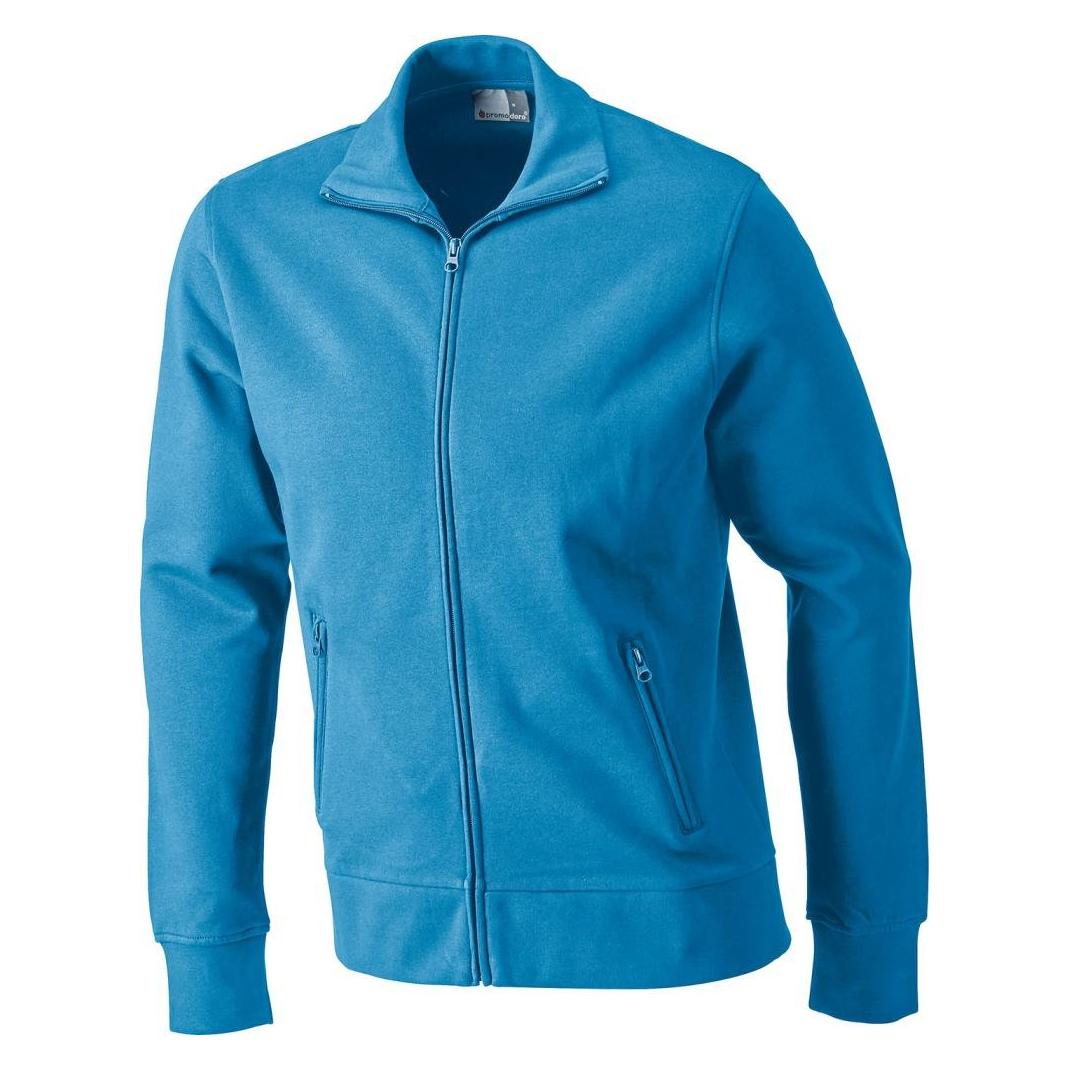 Magni Stehkragen Zip Jacke Herren, Türkis, M (M) (4250484241048)