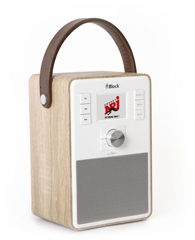 Block eMotion Smart radio met DAB+, internet, USB en Spotify - Walnoot