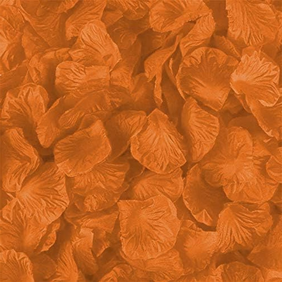 100 stuks Oranje Kunstmatige Rozenblaadjes voor Bruiloft Decoratie - 5 x 5,5 cm