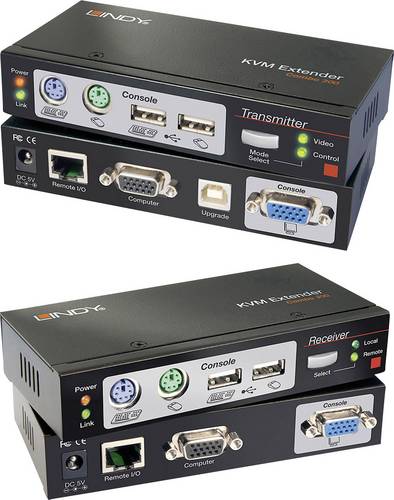 LINDY LINDY Cat.5 KVM Extender Combo 300 KVM Extender über Netzwerkkabel RJ45 300 m