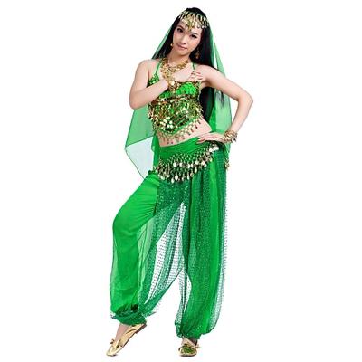 Bauchtanz oben Münzen Perlenstickerei Paillette Damen Chiffon / Aufführung