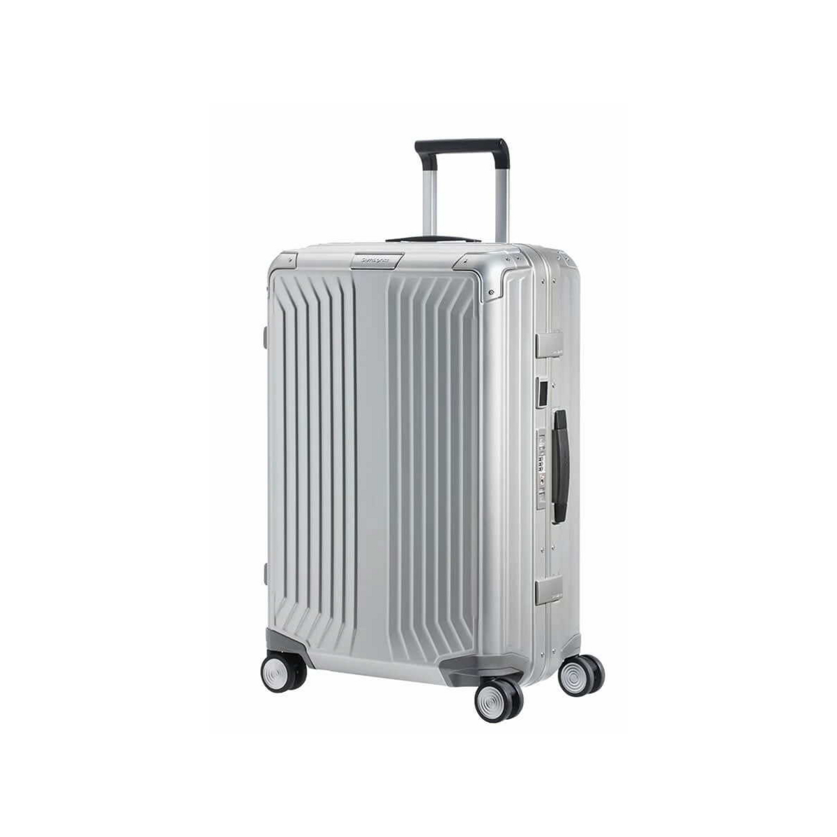 Samsonite Lite-Box Alu Spinner 69 cm mit TSA-Zahlenschloss aluminium