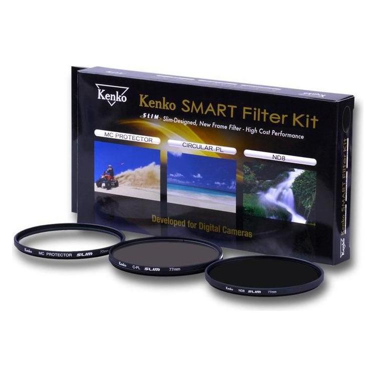 Kenko Filtras 3-kit CPL/ND8 77mm (77 mm, ND- / Graufilter) (KENKO)