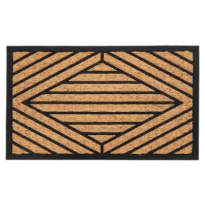 Fußmatte KAYOOM "Entry 325", beige (hellbraun), B:40cm H:11mm L:60cm, Gummi, Kokos, Teppiche, Fußmatte, Türmatte, Kokos Gummi, Eingang