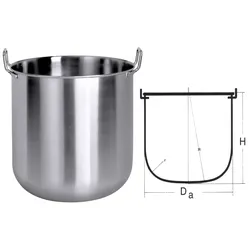 Contacto Schlagmaschinenkessel 25 l