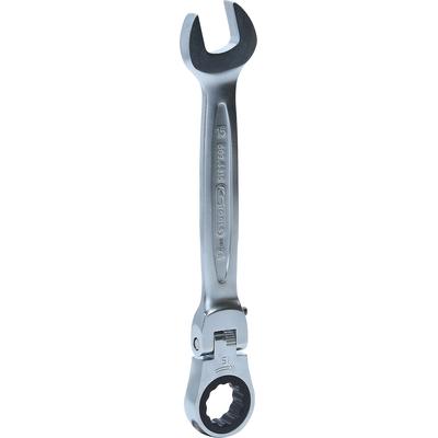 Ks Tools GEARplus Gelenk-Ratschenringmaulschlüssel feststellbar, 15mm [Hersteller-Nr. 503.4815]