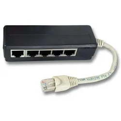 EFB ISDN 5-fach Adapter,RJ45 Stecker/5xRJ45 Buchse,terminier