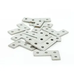 MakerBeam 10x10 Brackets, Edelstahl, 1,5 mm Stärke, Profilverbinder, 12 Stück - Verbinder-Typ: L- Form