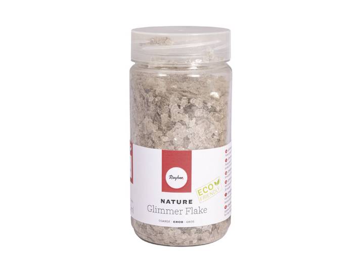 Nature Glimmer Flakes grob, Eco friendly, 3-10mm, Dose 370ml