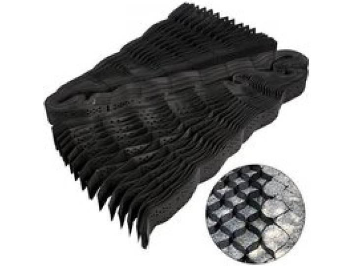 VEVOR Grille de sol, 2,74x5,18 m, grille de cellules géo 10,2 cm d'épaisseur, grille de gravier en PEHD, grille de stabilisation du sol, bonne résistance à la traction pour allées en pente, jardin