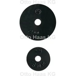 HAAS Oha Qualitäts-Wasserhahnscheibe 3536 36x7x5,5mm, schwarz