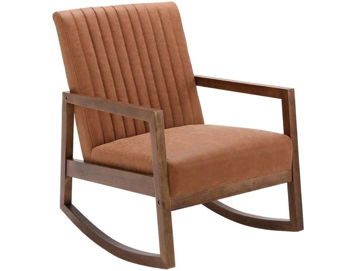 WAHSON OFFICE CHAIRS Schaukelstuhl Lederbezug Schaukelstuhl Sessel