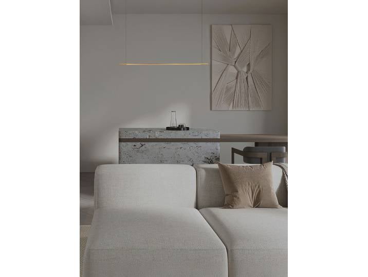 Suspension Brilla type B 120 x 150 x 7cm Doré/Doré Matériau : Métal Surface en métal : Doré Type de métal : Aluminium LED non-remplaçables