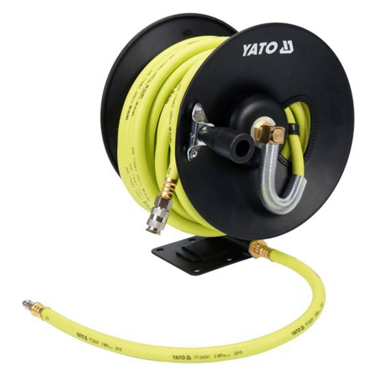 Yato Profi Hybrid Druckluft-Schlauch | 15m lang | 9,5mm Innendurchmesser | abriebfest (YT-24241)