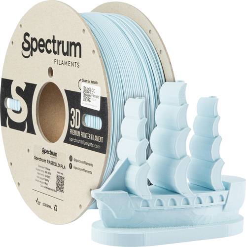 Spectrum Filaments 80711 Pastello PLA Filament PLA Matt 1.75mm 1000g atmospheric blue, Blau, Pastell 1St.