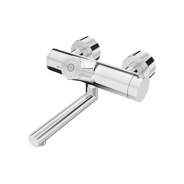 Schell Vitus Wand-Waschtisch-Thermostat 016340699 270 mm, Batteriebetrieb, Mischwasser, verchromt