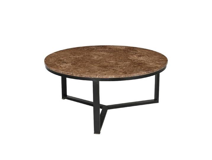 Natur24 Couchtisch Couchtisch Brix 60 x 60 x 32 Stahl Naturstein