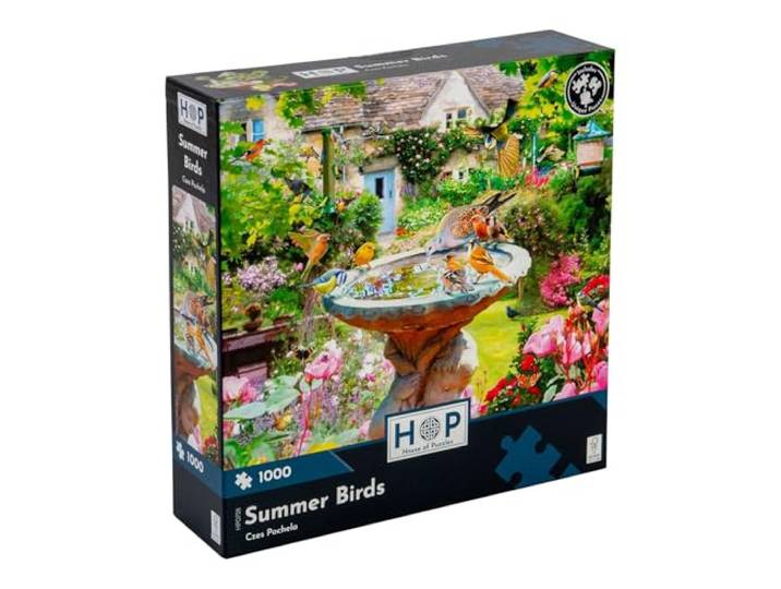 The House of Puzzles Zomervogels Legpuzzel - 1000 Stuks Legpuzzels Voor Volwassenen, Door Artiest Geïllustreerd, Landschappelijk Landschap, Deluxe Puzzelgeschenken
