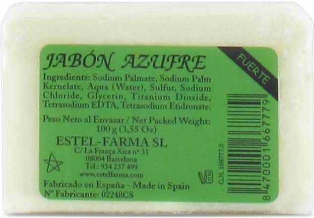 Estel Farma Jabón azufre fuerte 10% 100g