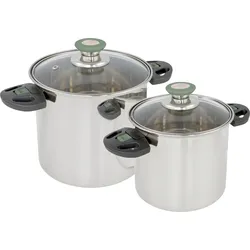Bo-Camp Elegance Compact Edelstahl Kochtopf Set 2-tlg.