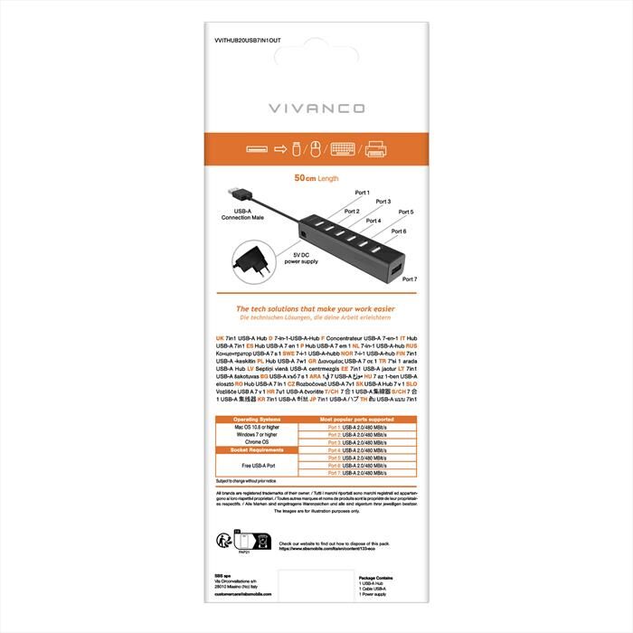 SBS Adattatore Multiporta-nero