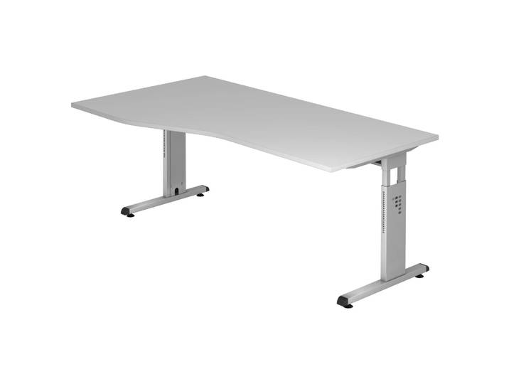 MEGA 18 S Schreibtisch 180 x 100 höhenverstellbar Grau/Silber