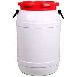 Basic Nature Weithalstonne 68,5 Liter - STK - weiß