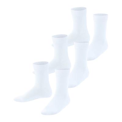 Socken FALKE "Family", Herren, Gr. 31-34, weiß, Baumwollmischung, normal, Socken Socken, mit Baumwolle, atmungsaktiv