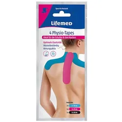 Lifemed 4 Physio-Tapes 20 cm x 5 cm farbig sortiert "Nacken" 192 Pack à 4 Stück = 768 Tapes