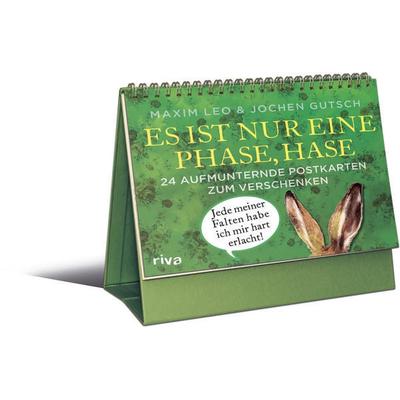Es ist nur eine Phase, Hase – 24 aufmunternde Postkarten zum Verschenken, Karte von Maxim Leo,Jochen Gutsch, Riva, 978-3-7423-0907-5