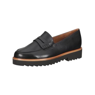 Slipper PAUL GREEN "Paul Green Slipper Glattleder", Damen, Gr. 40, schwarz, Glattleder, Schuhe Slipper
