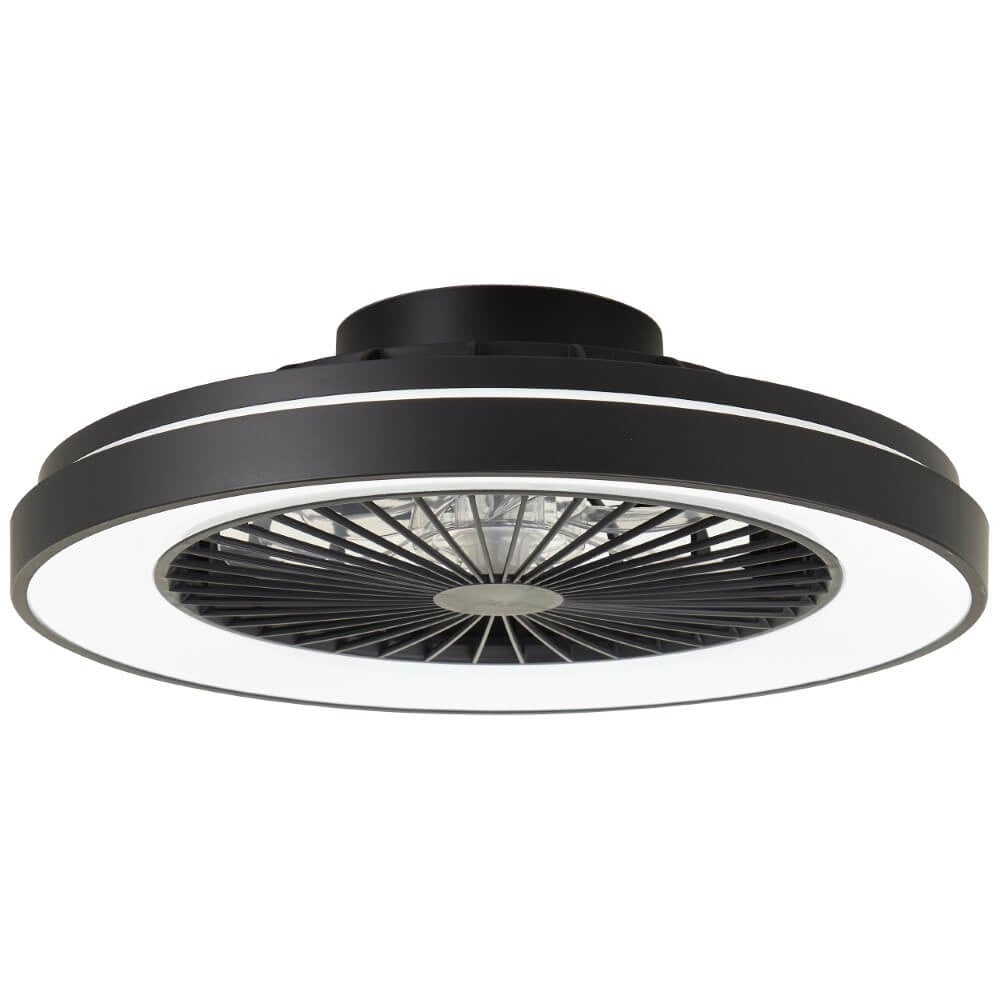 Mazzaro Brilliant Zwarte Plafondventilator met RGB lamp - 48 cm - G93854/06