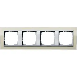 Gira 0214776 Abdeckrahmen 4-fach Zwischen rahmen F/Aluminium Event Klar Sand