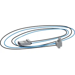 Hager KU9S115SBE Leitung für SABO, universZ, 1150mm, sw/bl, Stecker/Buchse, VPE=1 Stück