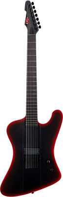 ESP LTD Phoenix 7B Black Metal II Black Redburst Satin