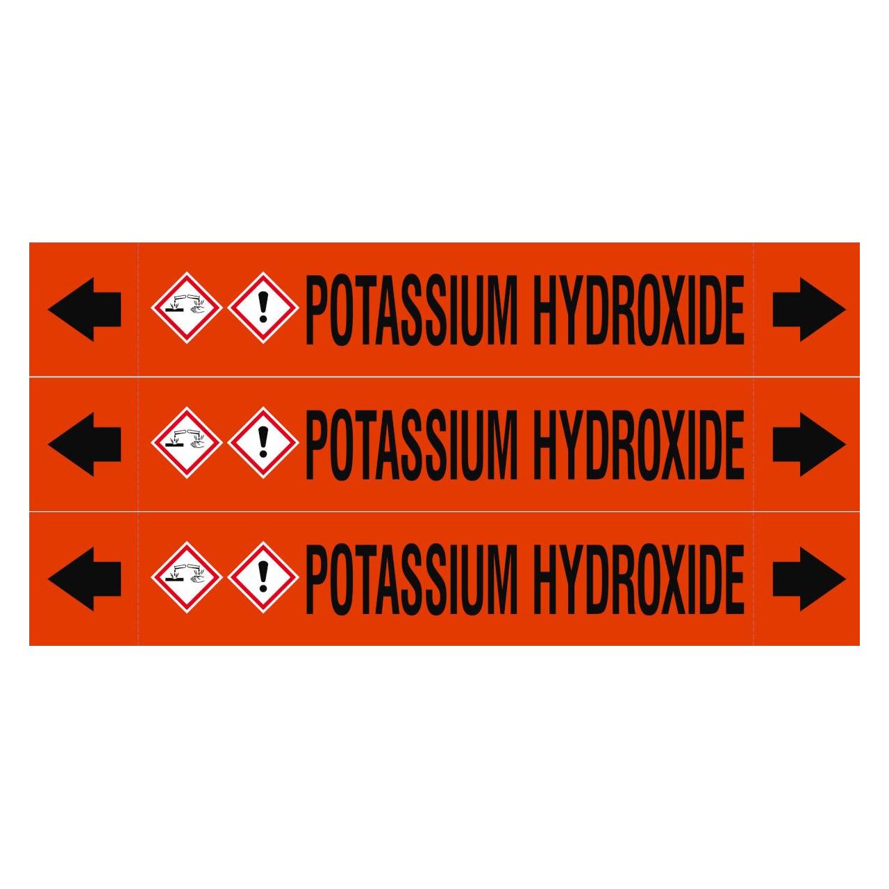 Brady ASME - Rohrmarkierer - Potassium Hydroxide (312963)