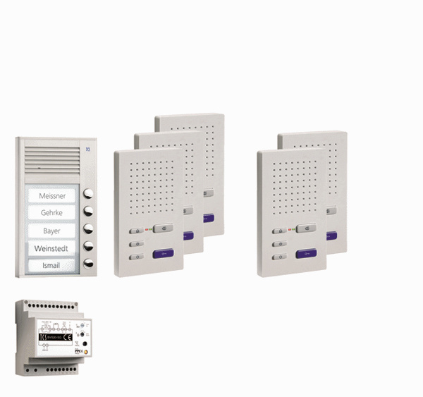 TCS Audio-Sprechanlagen-Set PPAF05-EN/02 AP Freisprech 5Teilnehmer