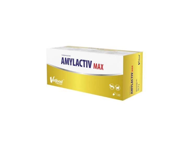 Vetfood Amylactiv Max - Nahrungsergänzungsmittel für Hunde und Katzen - 120 Stk.