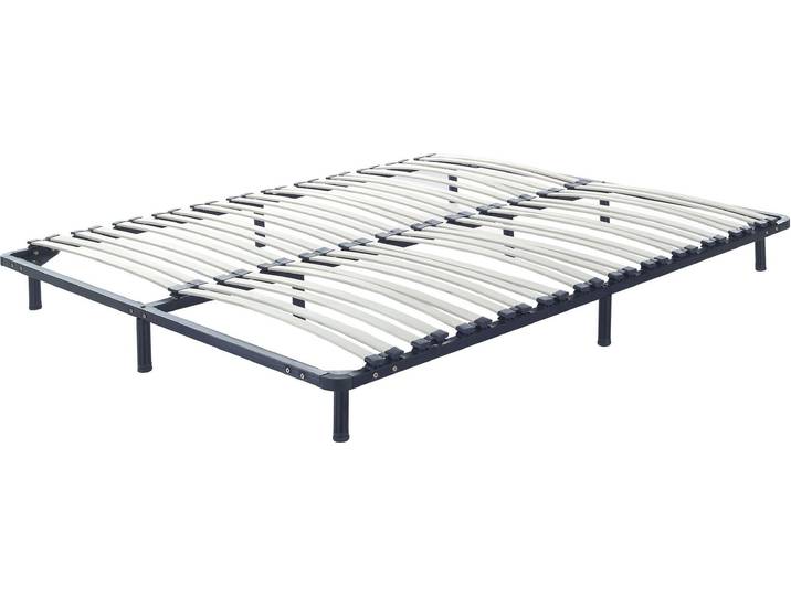 BELIANI Lattenrost Pappelholz Metall 180 x 200 cm 48 Federleisten für Doppelbett