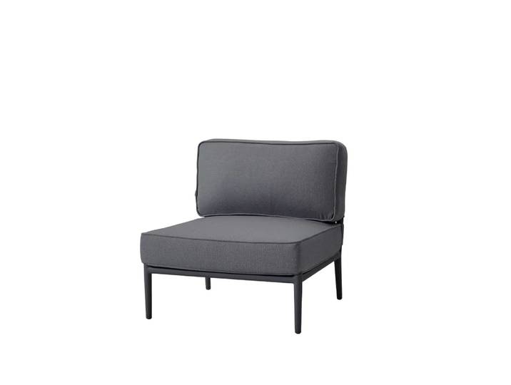 Cane-line Canapé modulaire Conic Cane-Line airtouch grey, simple, incl. coussins