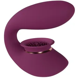 Innovation, Vibrator, Twitch 3 - Rechargeable Vibrator & Suction - Silicone - 10 Speed - Burgundy